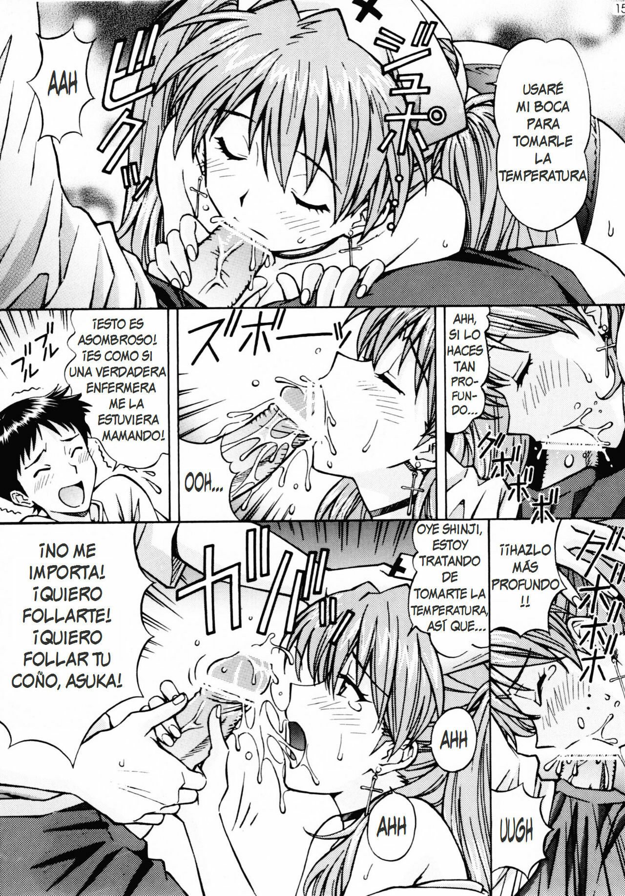 [Shimekiri Sanpunmae (Tukimi Daifuku)] Ecchi na Cosplay Asuka o Meshiagare (Neon Genesis Evangelion) [Spanish] [XSnF-Hentai] page 14 full