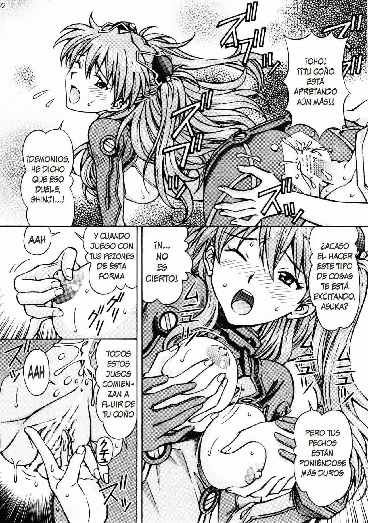 [Shimekiri Sanpunmae (Tukimi Daifuku)] Ecchi na Cosplay Asuka o Meshiagare (Neon Genesis Evangelion) [Spanish] [XSnF-Hentai] page 21 full