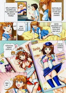 [Shimekiri Sanpunmae (Tukimi Daifuku)] Ecchi na Cosplay Asuka o Meshiagare (Neon Genesis Evangelion) [Spanish] [XSnF-Hentai] - page 7