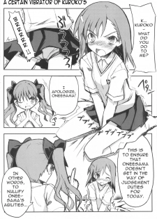 (C77) [Tataraba (Tsurugi Hagane)] Toaru Koroko no Vibrator (Toaru Kagaku no Railgun) [English] [Yuribou] - page 8