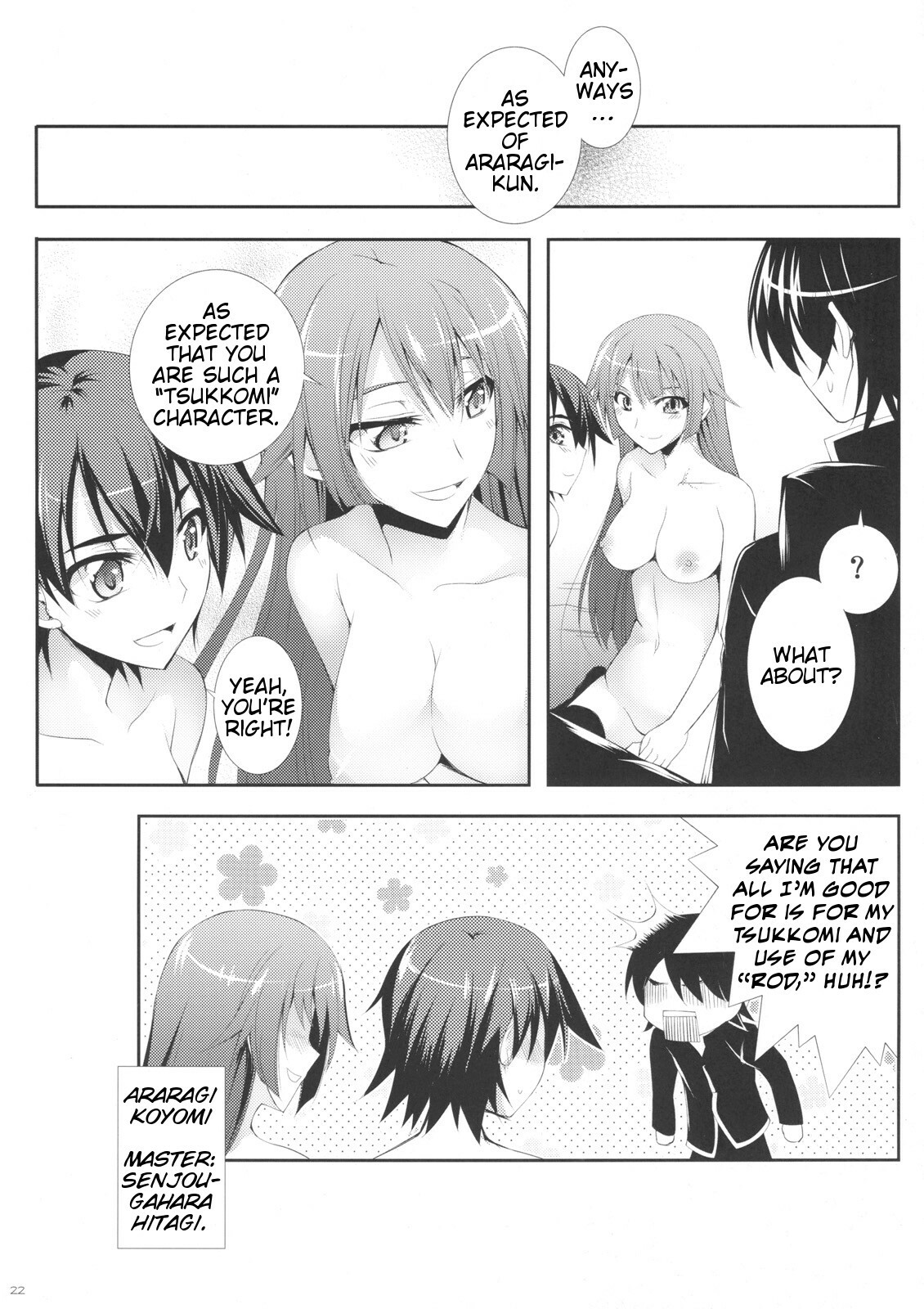 (C77) [Zattou Keshiki (Okagiri Shou)] Zaregotogatari (Bakemonogatari) [English] [Slayerjammer] page 21 full