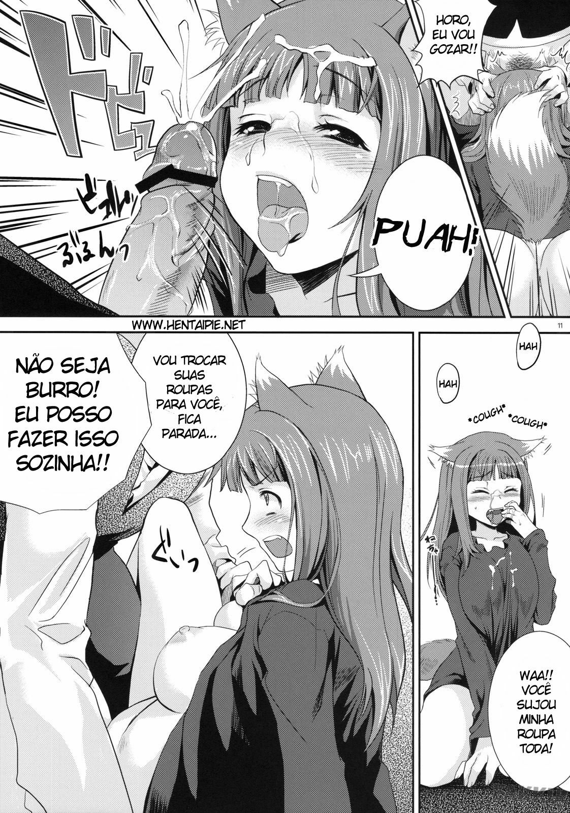 (COMIC1☆3) [Koakuma Sageha (Sage Joh)] Ookami to Mitsu Ringo (Spice and Wolf) [Portuguese-BR] [HentaiPie] page 8 full