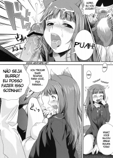 (COMIC1☆3) [Koakuma Sageha (Sage Joh)] Ookami to Mitsu Ringo (Spice and Wolf) [Portuguese-BR] [HentaiPie] - page 8