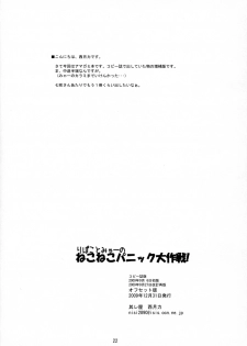 (C77) [Soreya (Nishitsuki Tsutomu)] Ripoko to Mya- no NekoNeko Panic Daisakusen! (Amagami) - page 21
