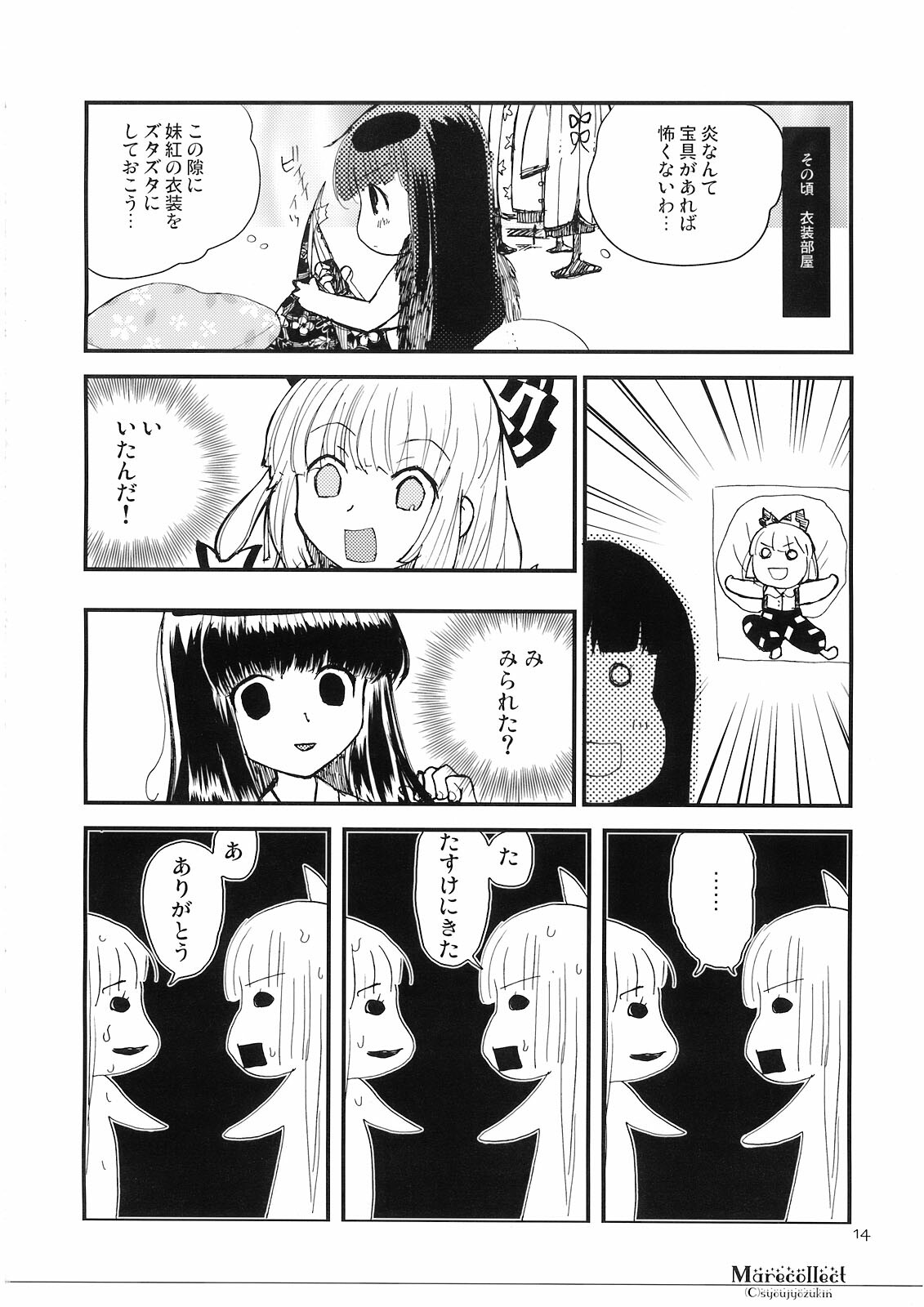(C74) [Shoujo Zukin (Hatomugi Munmun)] Marecollect (Touhou Project) page 14 full