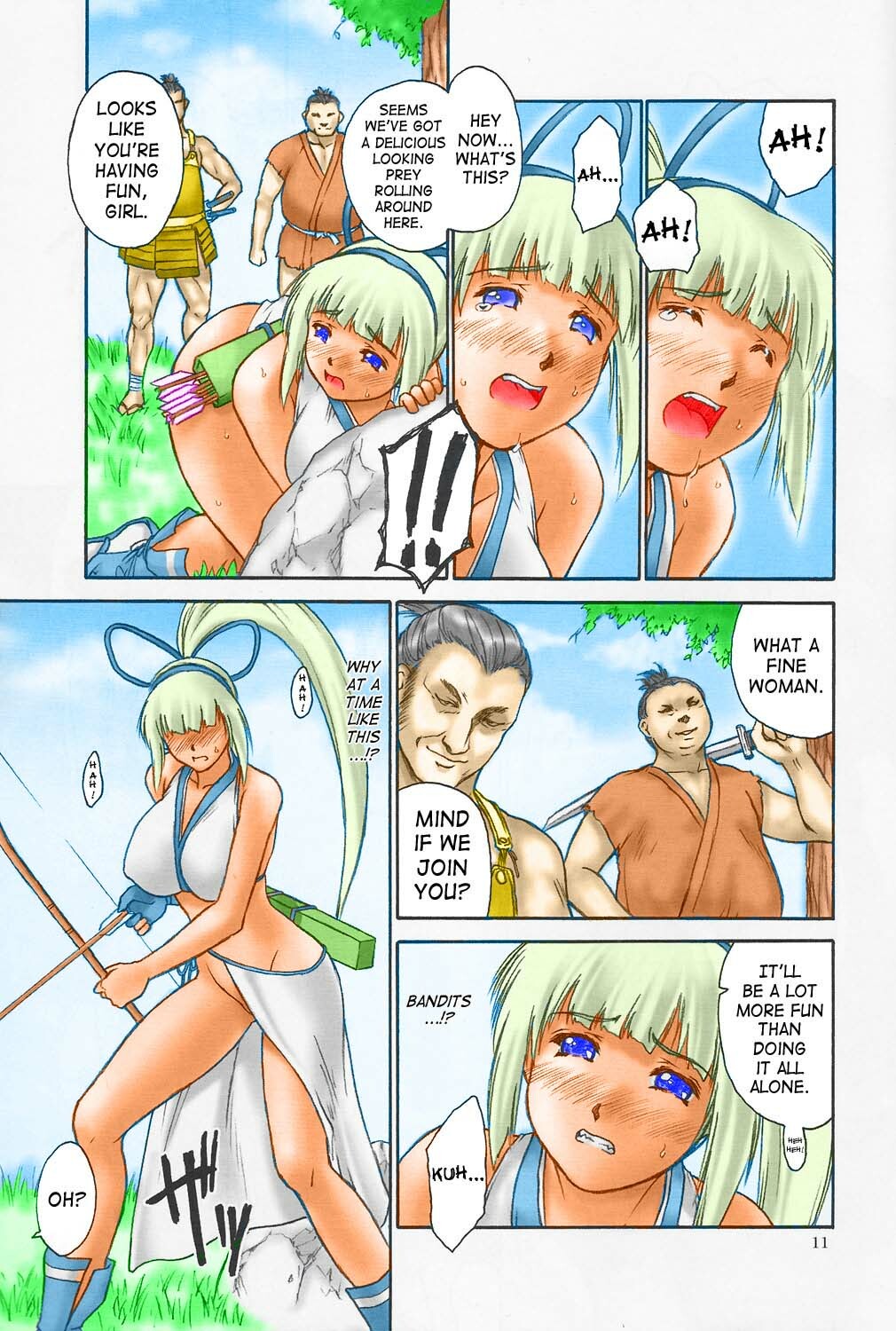 (C65) [Hellabunna (Iruma Kamiri, Mibu Natsuki)] SYOKU-GAN (Samurai Spirits) [English] [SaHa] [Decensored] [Colorized] page 10 full