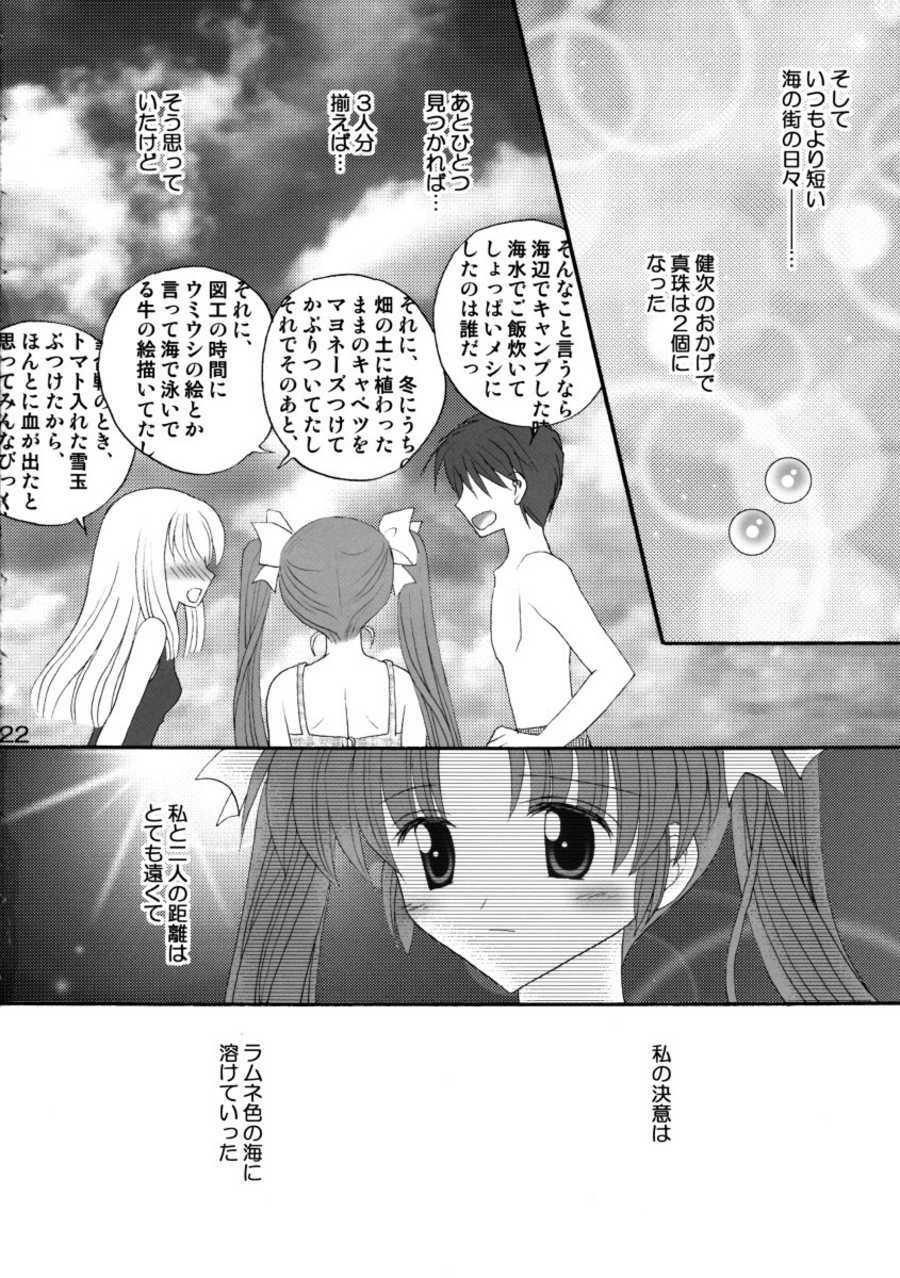 (C66) [Right Door (Migitobira)] Hitoyo Hitoyo ni Hitomigoro (Mizuiro, Lamune) page 22 full