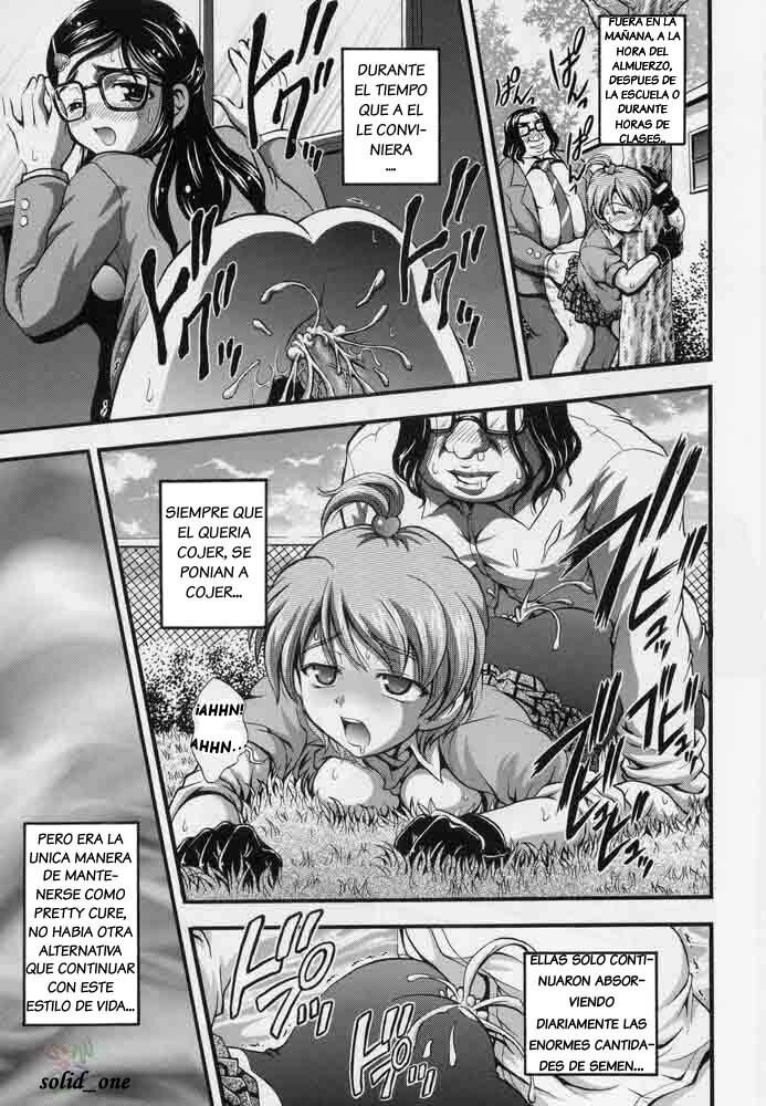 (CR37) [Kuroyuki (Kakyouin Chiroru)] Milk Hunters 3 (Futari wa Precure) [Spanish] [solid_one] page 7 full