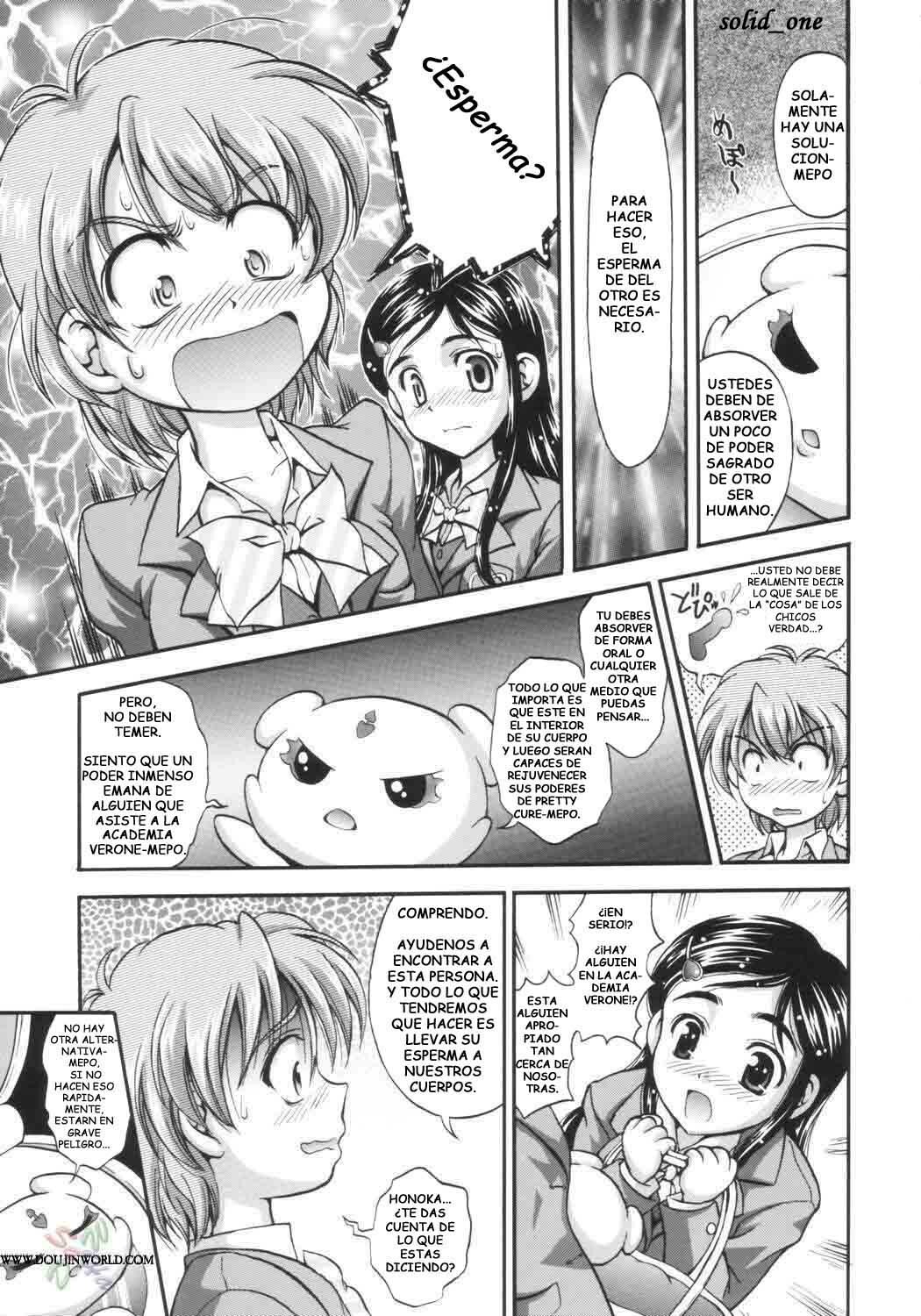 (C66) [Kuroyuki (Kakyouin Chiroru)] Milk Hunters 1 (Futari wa Precure) [Spanish] [solid_one] page 9 full