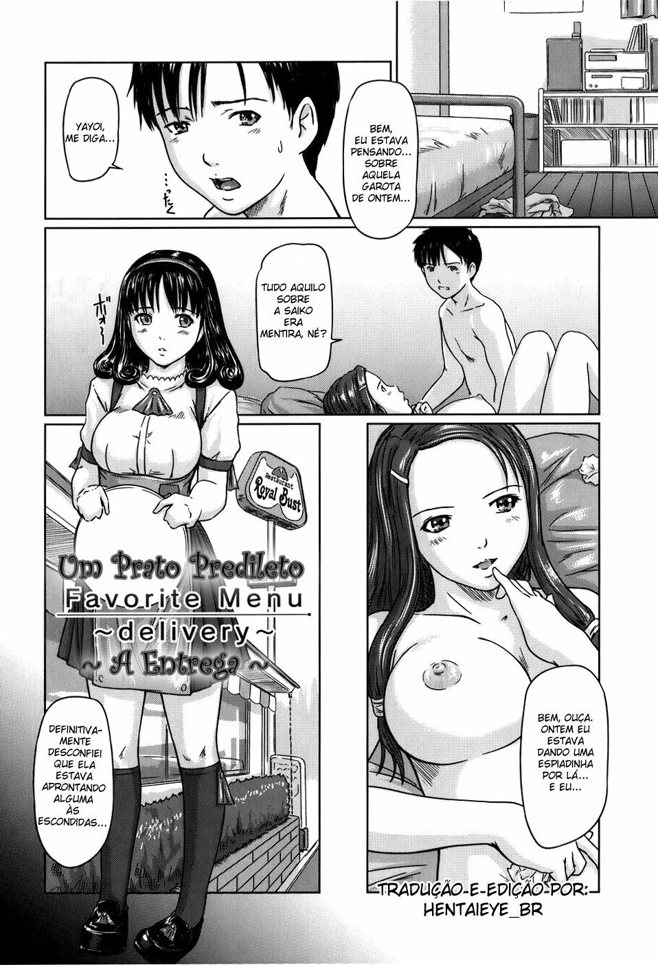 [Kisaragi Gunma] Favorite Menu ~delivery~ | Um Prato Predileto - A Entrega (Love Selection) [Portuguese-BR] [HentaiEye_BR] page 1 full