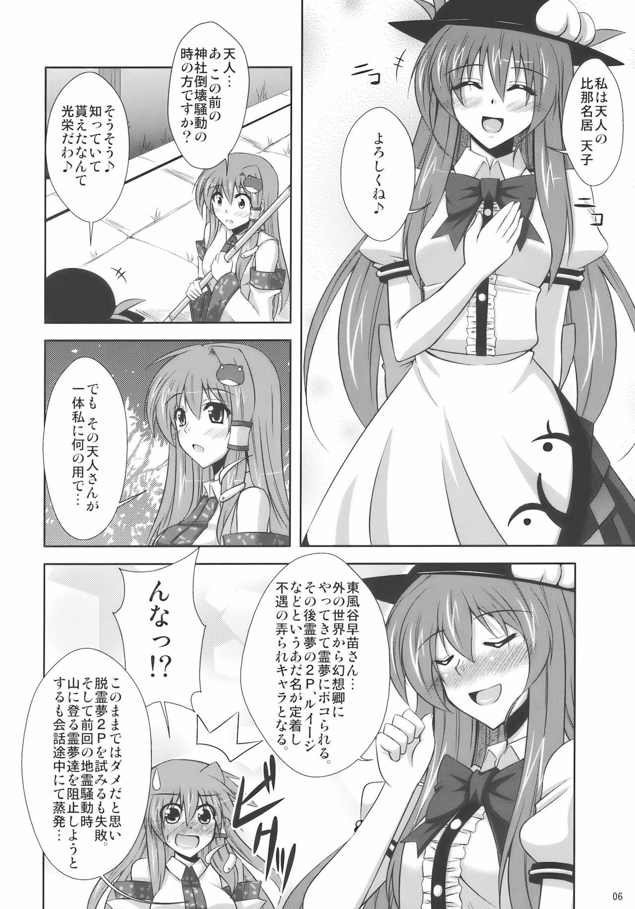 (C75) [Dokomademo Aoi Sora ni Ukabu Niku (Nikusoukyuu)] Mada Mada Mousou Uchouten!! (Touhou Project) page 6 full