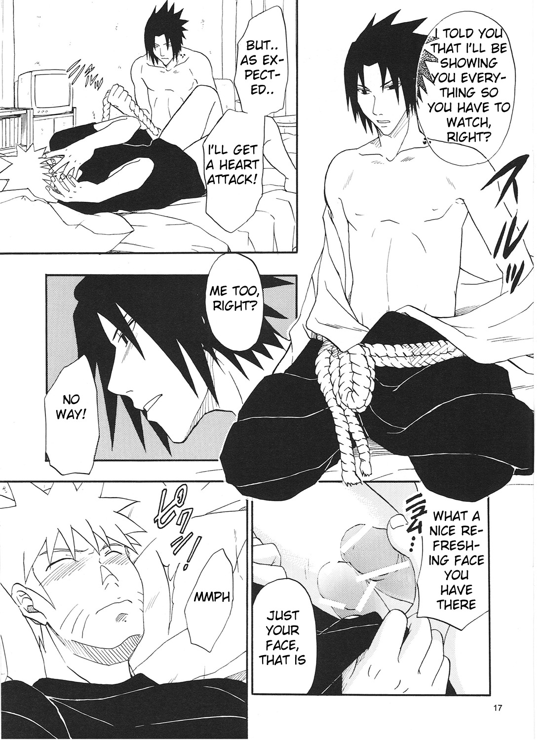 (Bara no Kouchakai 2) [Uzu-uzu Company (Shishimaru)] R-18 Sasuke x Naruto (Naruto) page 16 full