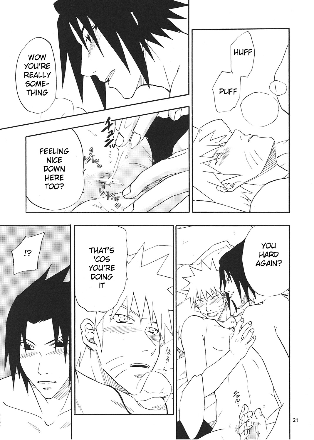 (Bara no Kouchakai 2) [Uzu-uzu Company (Shishimaru)] R-18 Sasuke x Naruto (Naruto) page 20 full