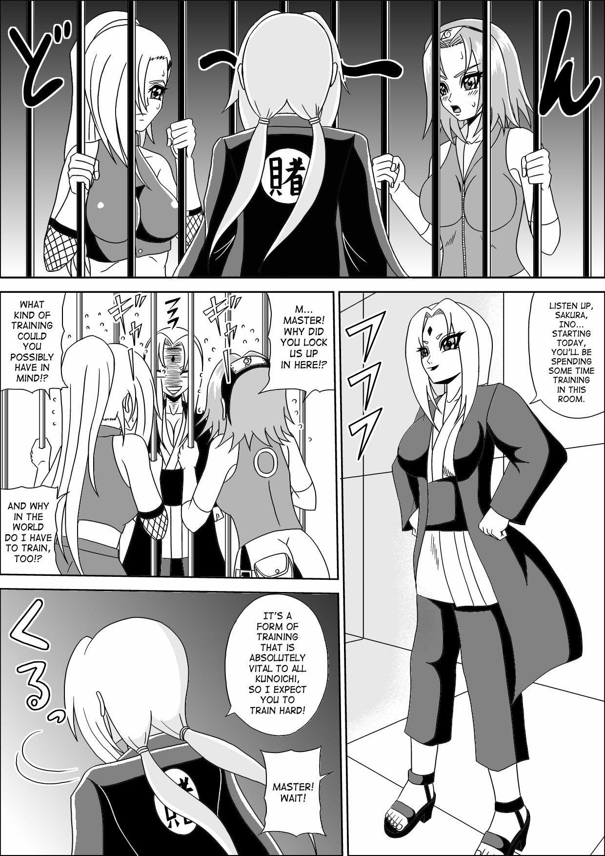 [Pyramid House (Muscleman)] Kunoichi Ryoujoku Tane Tsuki Shugyou | Kunoichi Disgrace Impregnation Training (Naruto) [English] {doujin-moe.us} page 4 full