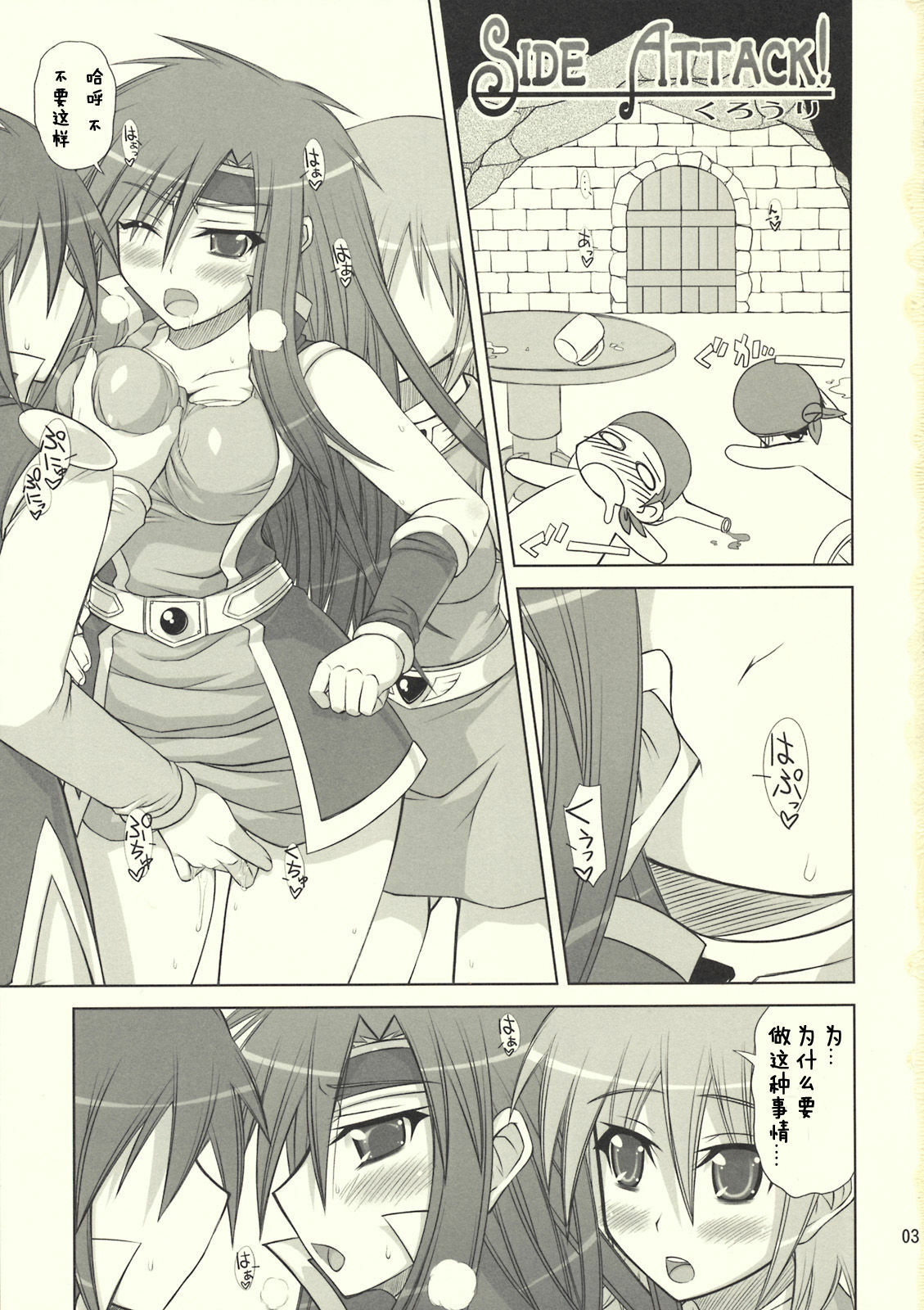 (C76) [Samidaregiri (Crowly)] Okashira Chou Moe Tsuushin Kaizokuban (Final Fantasy V) [Chinese] [3DM动漫组] page 2 full