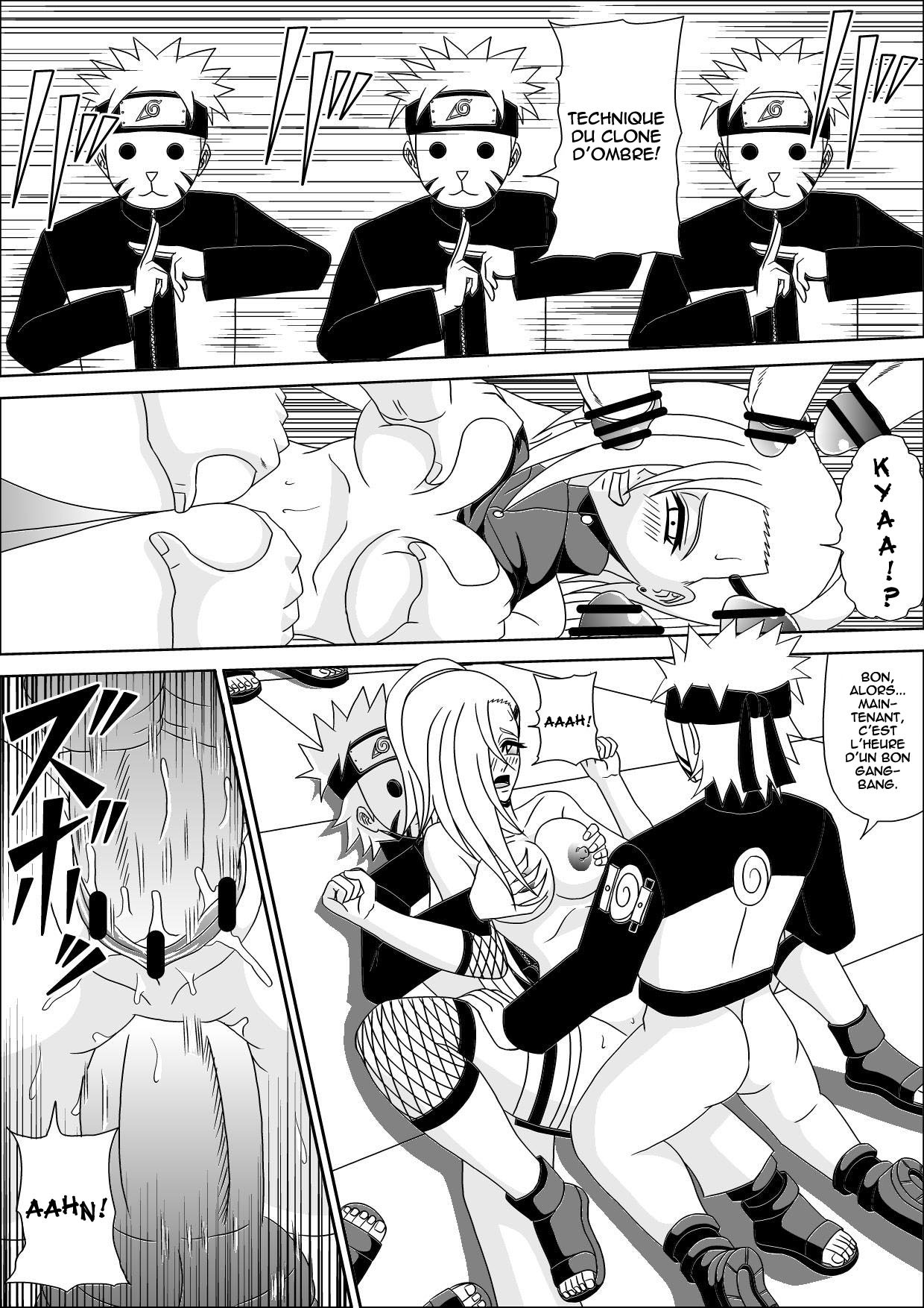 [Pyramid House (Muscleman)] Kunoichi Ryoujoku Tane Tsuki Shugyou | Kunoichi Disgrace (Naruto) [French] [HFR] page 15 full