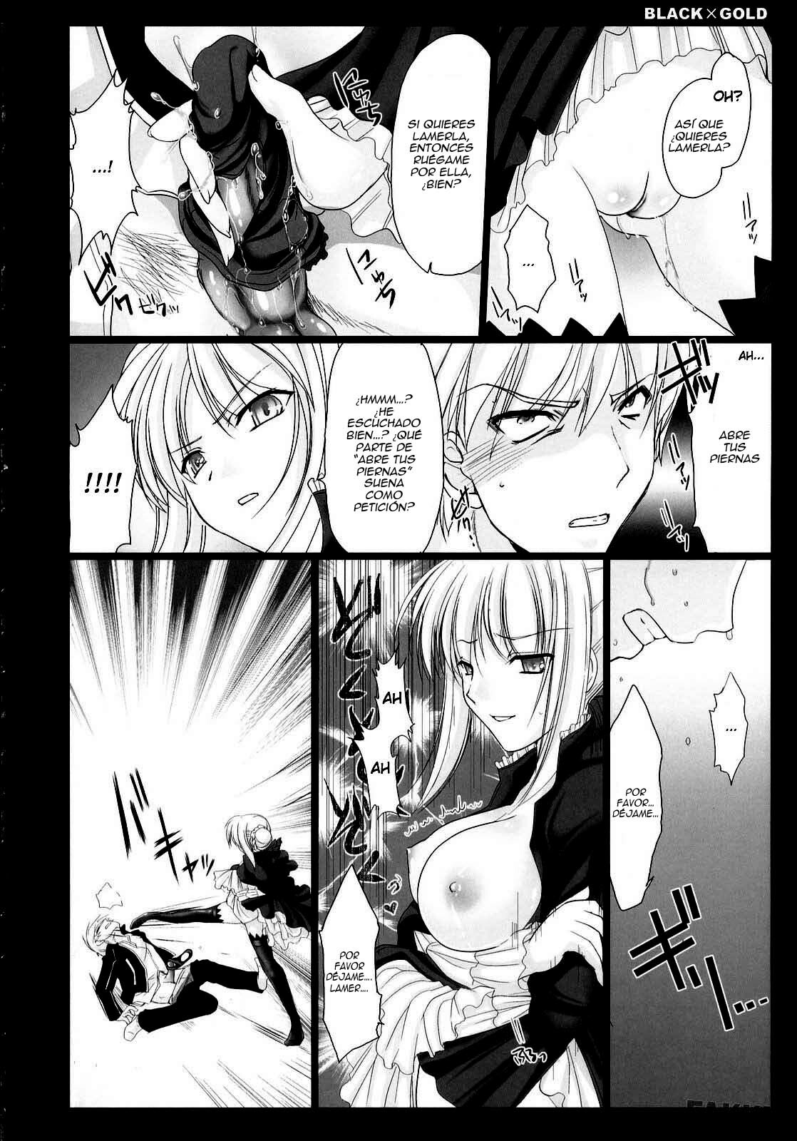 (C72) [UDON-YA (Kizuki Aruchu, ZAN)] BLACKxGOLD (Fate/hollow ataraxia) [Spanish] [Decensored] page 18 full