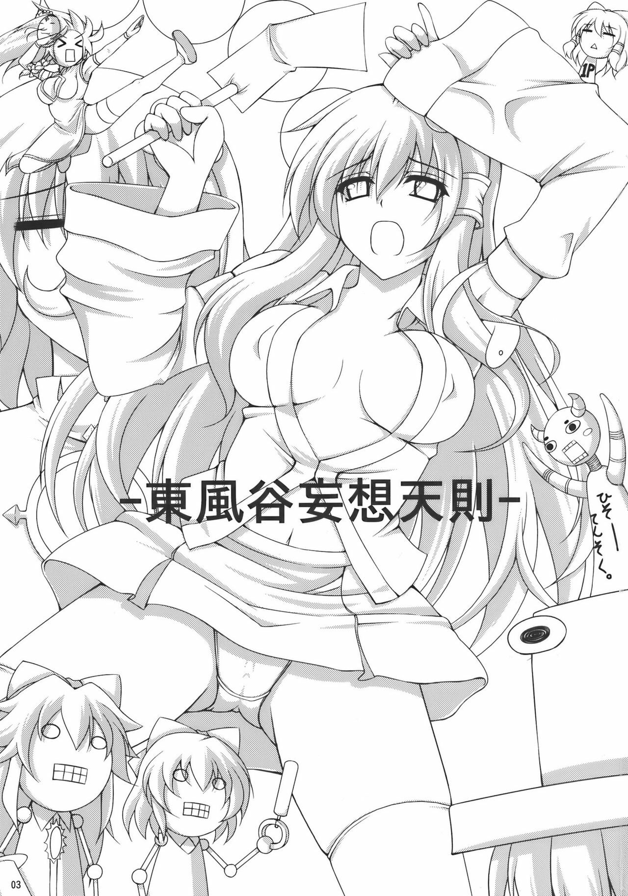 (C77) [Dokomademo Aoi Sora ni Ukabu Niku (Nikusoukyuu)] Kochiya Mousou Tensoku (Touhou Project) page 3 full