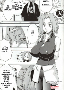 (COMIC1☆4) [Karakishi Youhei-dan Shinga (Kanenomori Sentarou, Sahara Wataru)] Bakuchi Butai (Naruto) [Spanish] [tenchi20] - page 5