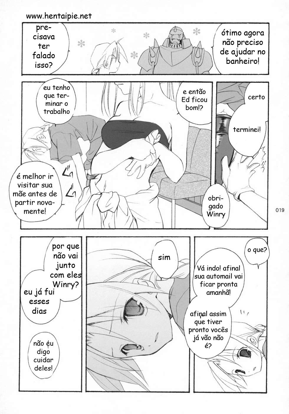 (C65) [Kyougetsutei (Miyashita Miki)] Hagane no XXXX (Fullmetal Alchemist) [Portuguese-BR] [HentaiPie] [Decensored] page 18 full