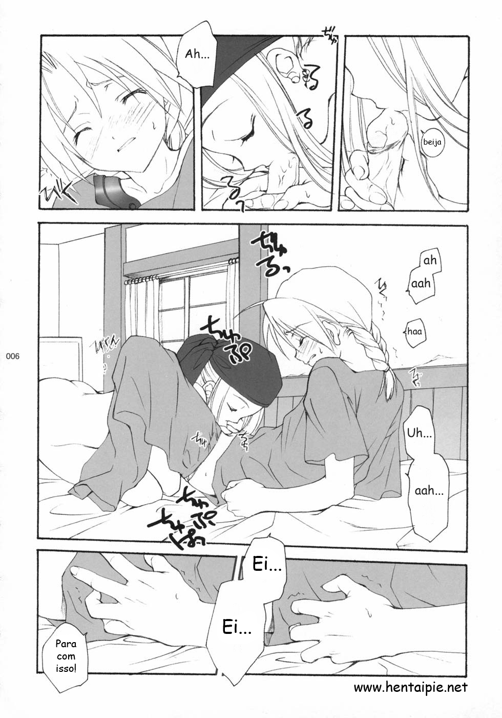 (C65) [Kyougetsutei (Miyashita Miki)] Hagane no XXXX (Fullmetal Alchemist) [Portuguese-BR] [HentaiPie] [Decensored] page 5 full