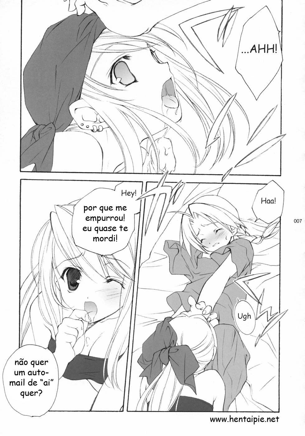 (C65) [Kyougetsutei (Miyashita Miki)] Hagane no XXXX (Fullmetal Alchemist) [Portuguese-BR] [HentaiPie] [Decensored] page 6 full