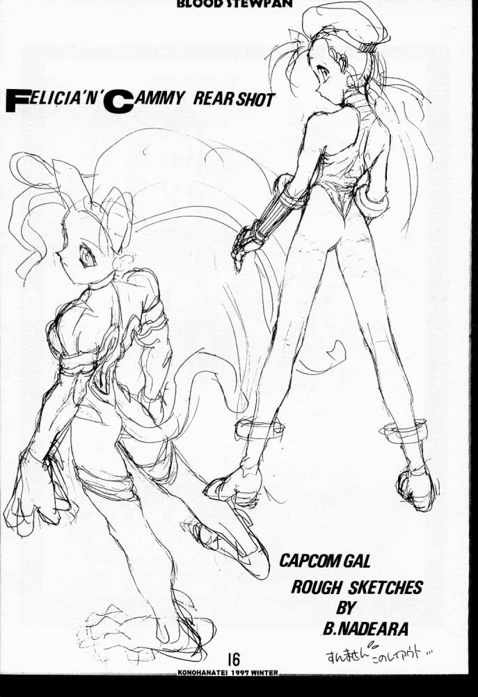 (C53) [Konohanatei (Furuido Keiichi, Nadeara Bukichi, Takao Ukyou)] Blood Stewpan (Rival Schools / Shiritsu Justice Gakuen, Vampire Savior / Darkstalkers) page 15 full