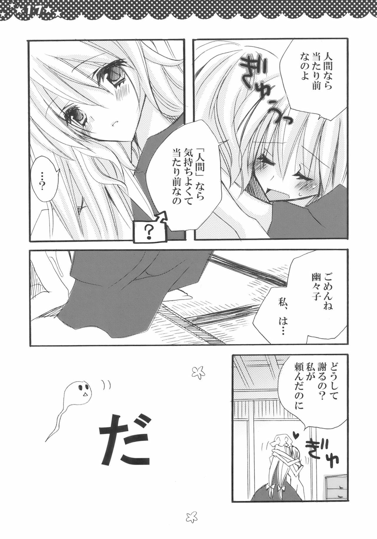 [Poniteke Zoku (Hashimo Yuki)] Majo no Utsukushii Yuujou no Hanashi -Youmu no Yakumo Yukari Kujo Nikki- (Touhou Project) [2009-08-30] page 17 full