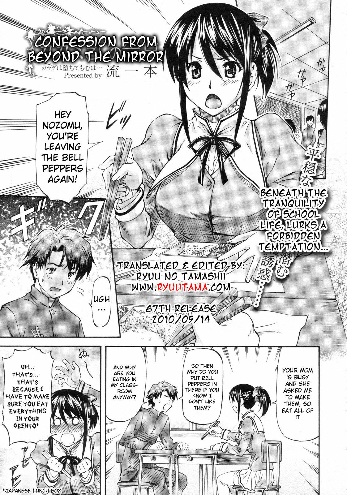 [Nagare Ippon] Kagami Goshi no Kokuhaku | Confession from Beyond the Mirror (COMIC Megastore 2010-01) [English] [RyuuTama] page 1 full