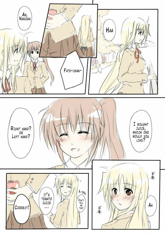 Hazukashii & Tomato Juice (Mahou Shoujo Lyrical Nanoha)[English][NanoFate] page 21 full