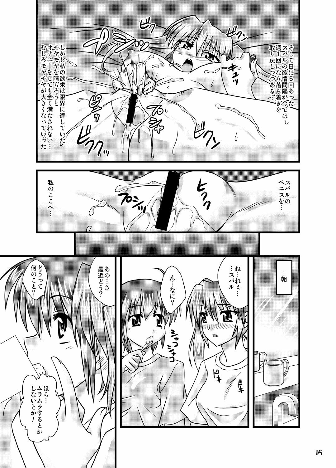 (C75) [Tsukune-ya (Kakitsubata Tsukune)] Gaman Dekinai!! (Mahou Shoujo Lyrical Nanoha StrikerS) page 14 full