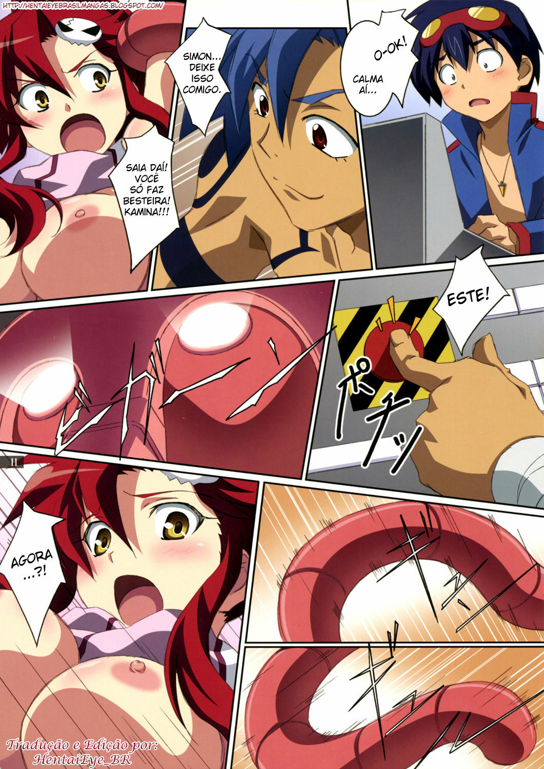 (C72) [Mahirutei (Izumi Mahiru)] Kibun wa Yoko-so (Tengen Toppa Gurren Lagann) [Portuguese-BR] page 12 full