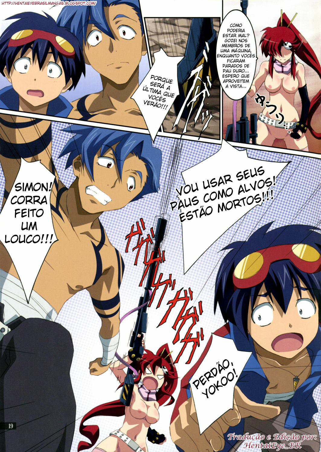 (C72) [Mahirutei (Izumi Mahiru)] Kibun wa Yoko-so (Tengen Toppa Gurren Lagann) [Portuguese-BR] page 20 full