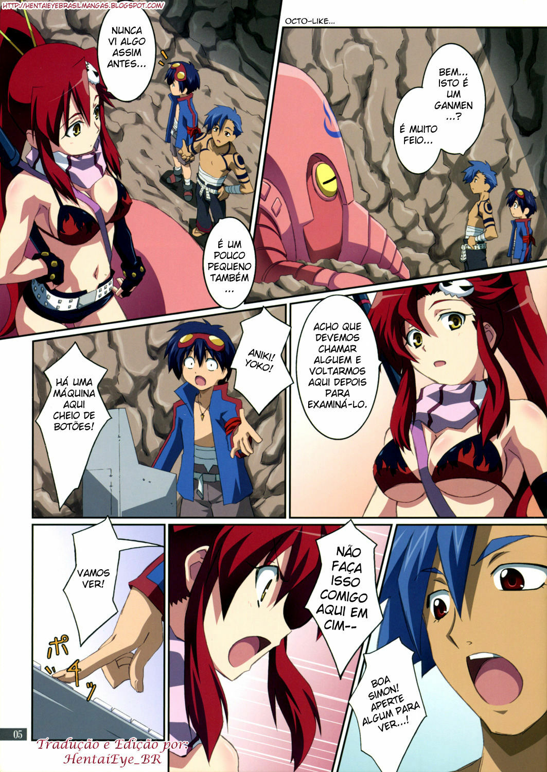 (C72) [Mahirutei (Izumi Mahiru)] Kibun wa Yoko-so (Tengen Toppa Gurren Lagann) [Portuguese-BR] page 6 full