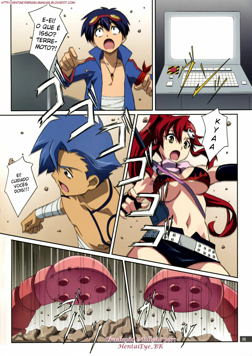 (C72) [Mahirutei (Izumi Mahiru)] Kibun wa Yoko-so (Tengen Toppa Gurren Lagann) [Portuguese-BR] page 7 full