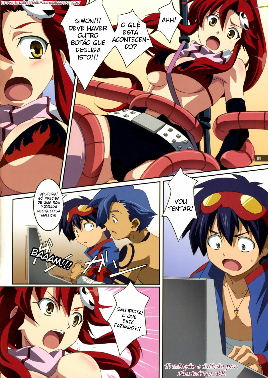 (C72) [Mahirutei (Izumi Mahiru)] Kibun wa Yoko-so (Tengen Toppa Gurren Lagann) [Portuguese-BR] page 9 full