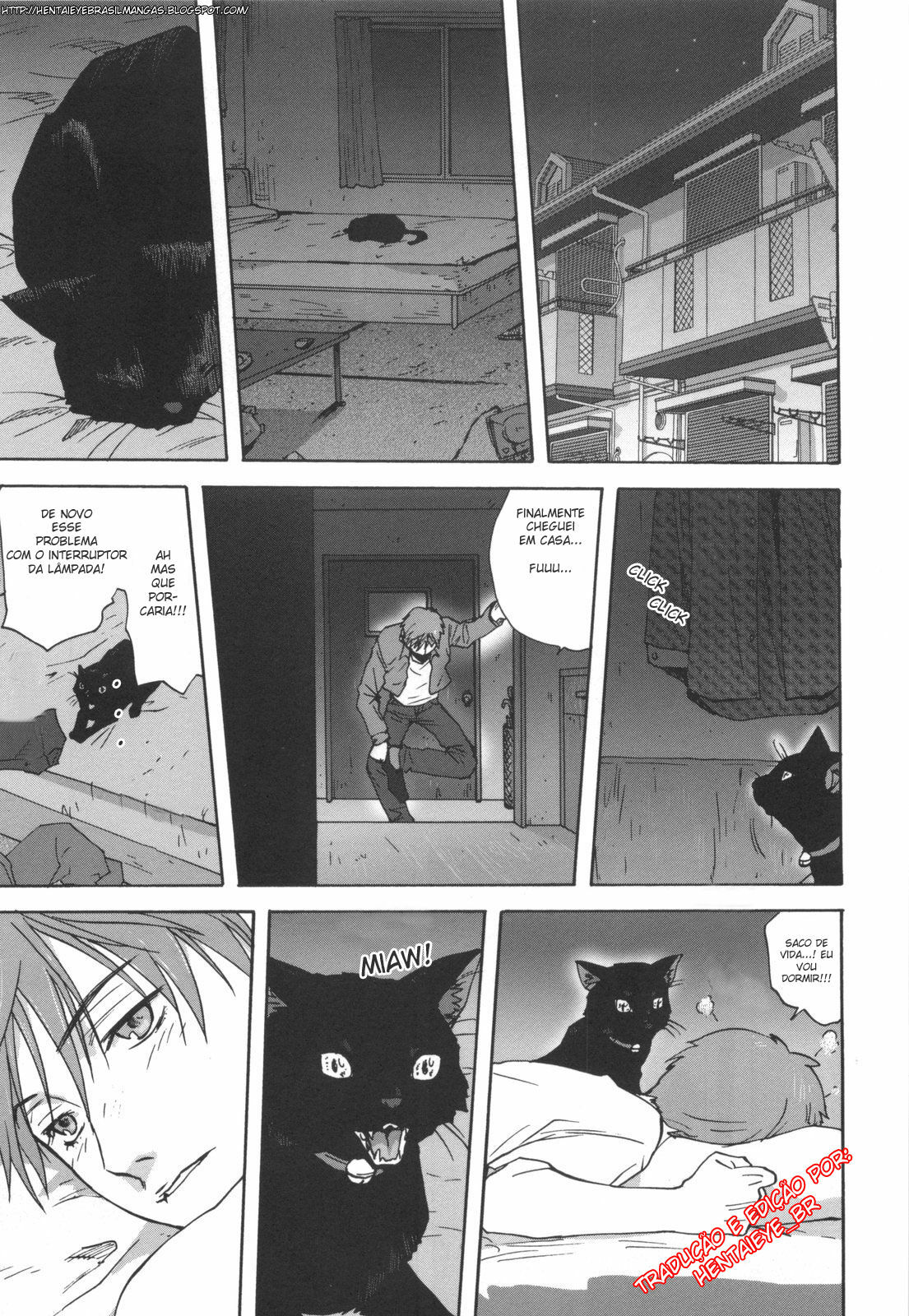 [Mitarashi Kousei] Neko no Ongaeshi | Chegou a Vez dos Gatos Cuidarem de Seus Donos (Kazoku Donburi) [Portuguese-BR] [HentaiEyeBR] page 1 full