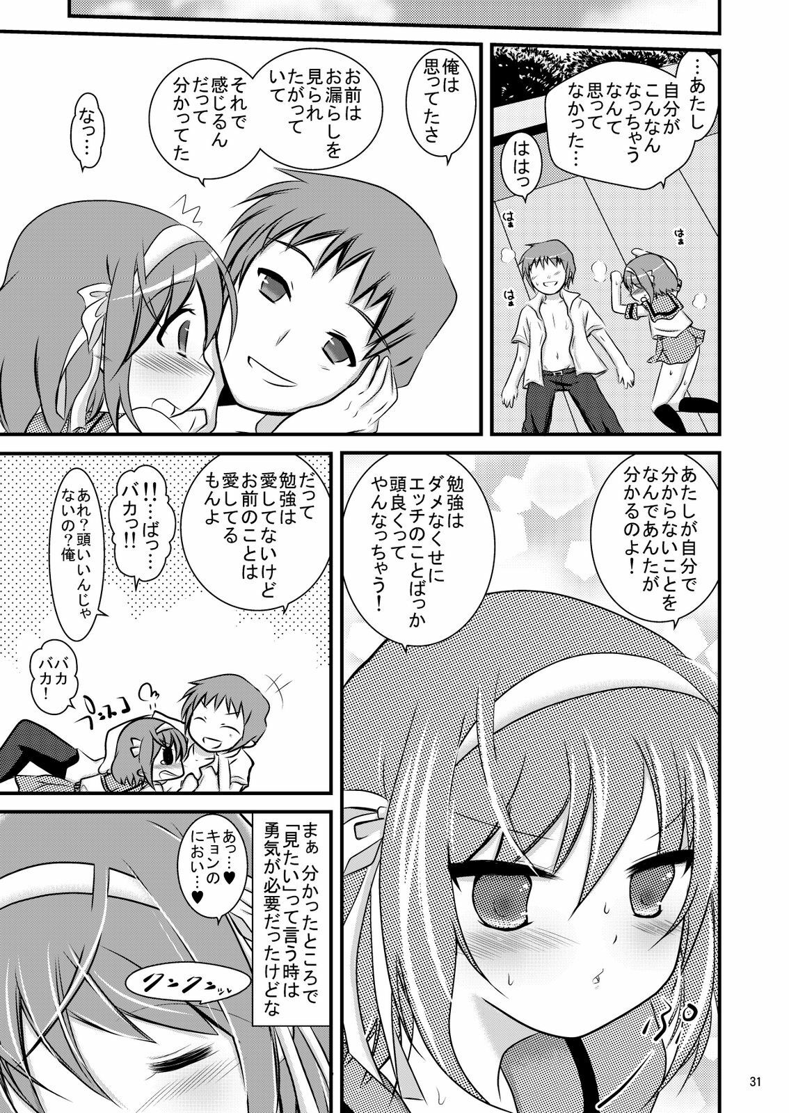 (C76) [Mousou Kai no Juunin wa Ikiteiru. (Kandanchi)] Daisuki na Haruhi dakara Ijime taku narunja naika # 02 Omorashi Choukyou Hen (Suzumiya Haruhi no Yuuutsu) page 31 full