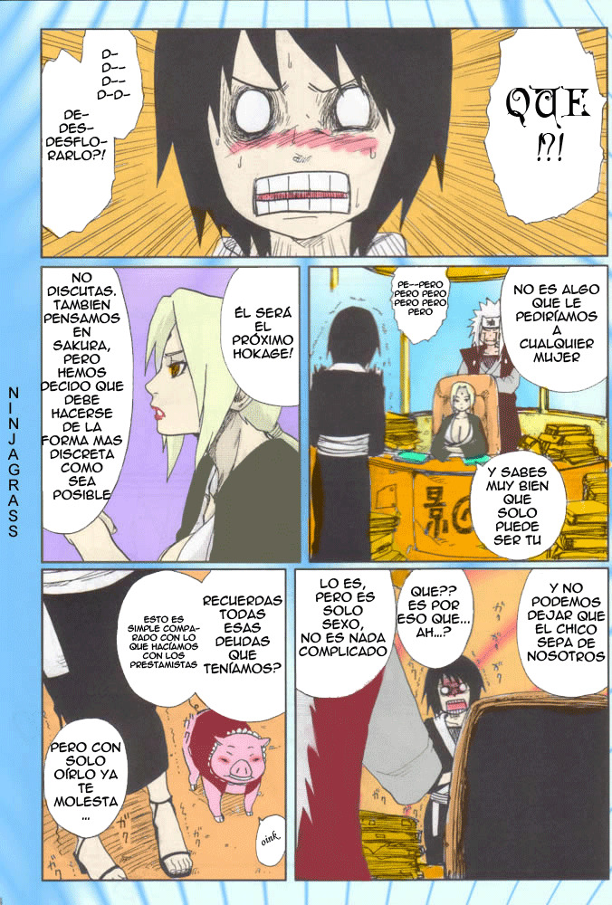 (SC29) [PETS (rin, kuro, may)] Nisemono (Naruto) [Spanish] [Radioactivo] [Colorized] page 5 full