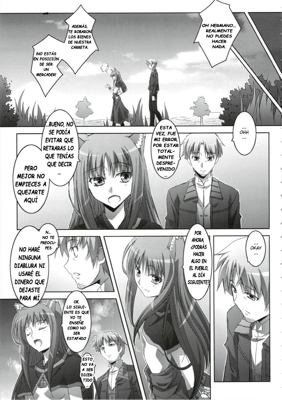 (C74) [Mahirutei (Izumi Mahiru)] Horon Hororon (Spice and Wolf) [Spanish] [Drako D. Dark] page 4 full