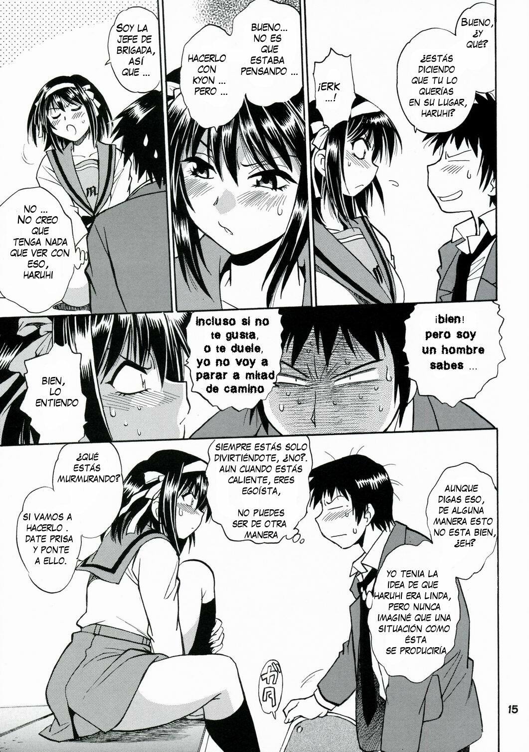 (SC41) [Studio Katsudon (Manabe Jouji)] Haruhi no Uzuki (Suzumiya Haruhi no Yuuutsu) [Spanish] [Drako D. Dark] page 14 full