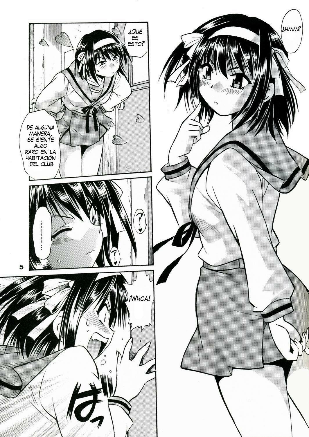 (SC41) [Studio Katsudon (Manabe Jouji)] Haruhi no Uzuki (Suzumiya Haruhi no Yuuutsu) [Spanish] [Drako D. Dark] page 4 full