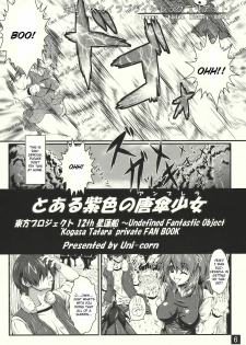 (COMIC1☆4) [Yappari Ao ga Suki (Uni-corn)] Toaru Murasakiiro no Umbrella | A Certain Purple Umbrella (Touhou Project) [English] [CGrascal] - page 6