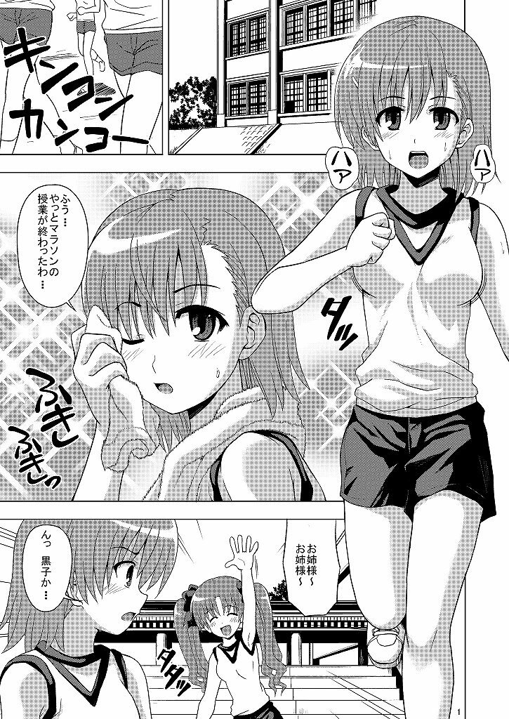 (C77) [Haresaku (KEN)] Toaru Oneesama Ijiri desuno (Toaru Kagaku no Railgun) page 2 full