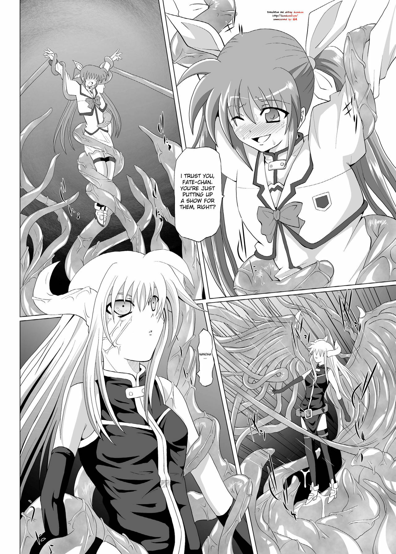 (C77) [Kurodama-ya (Akadama)] Rokka Kaimetsu -Rakujitsu- (Magical Girl Lyrical Nanoha) [English] {desudesu} page 6 full