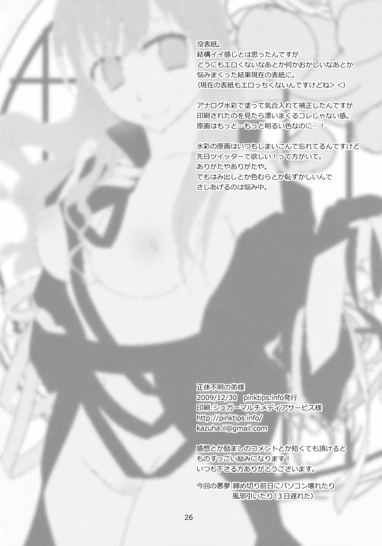 (C77) [pinktips.info (kazuha)] Shoutai Fumei no Otouto-sama (Touhou Project) page 26 full