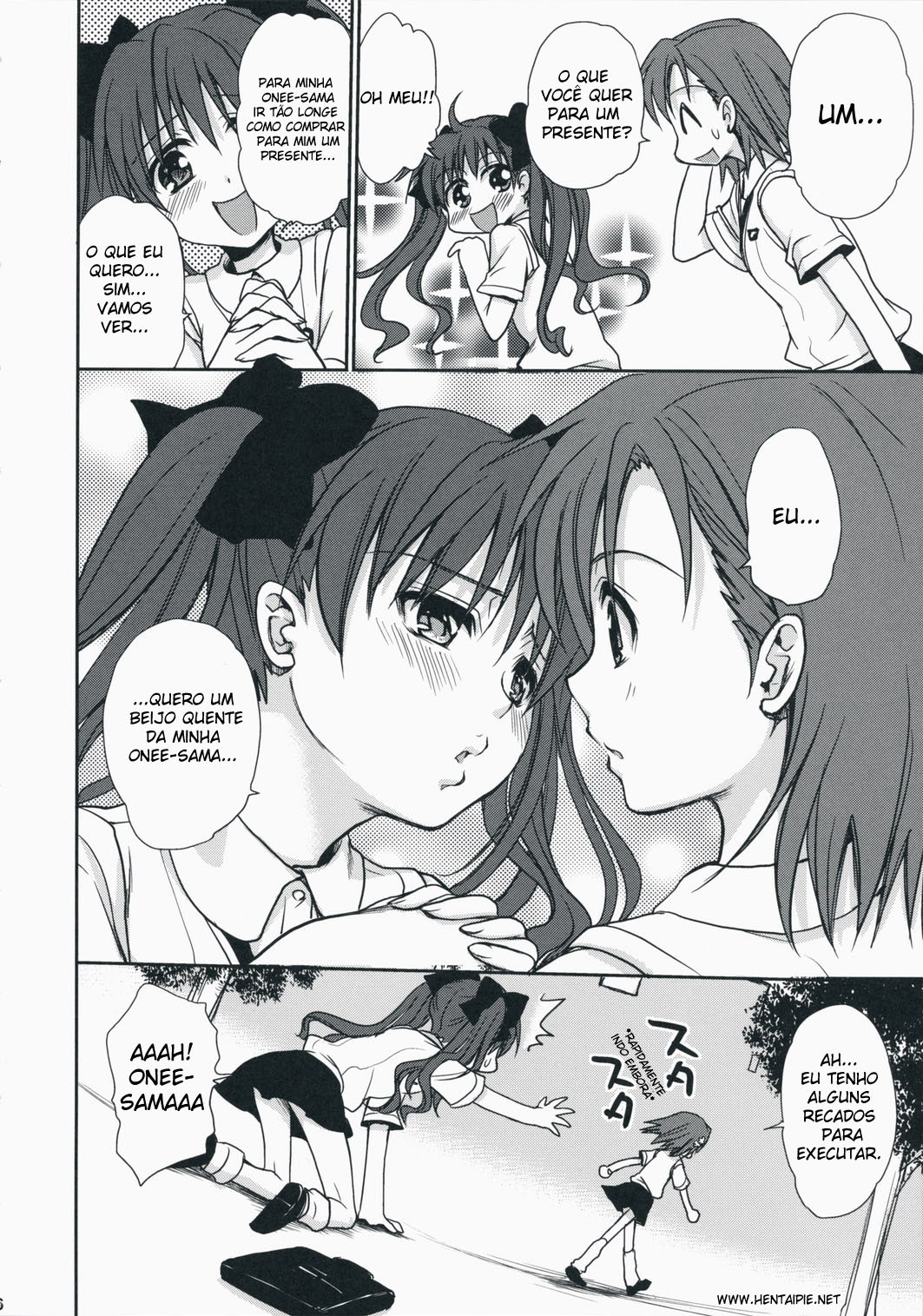 (C75) [Takumi na Muchi] Choudenji Hou no Aishi Kata (Toaru Kagaku no Railgun) [Portuguese] [Hentai Pie] page 4 full