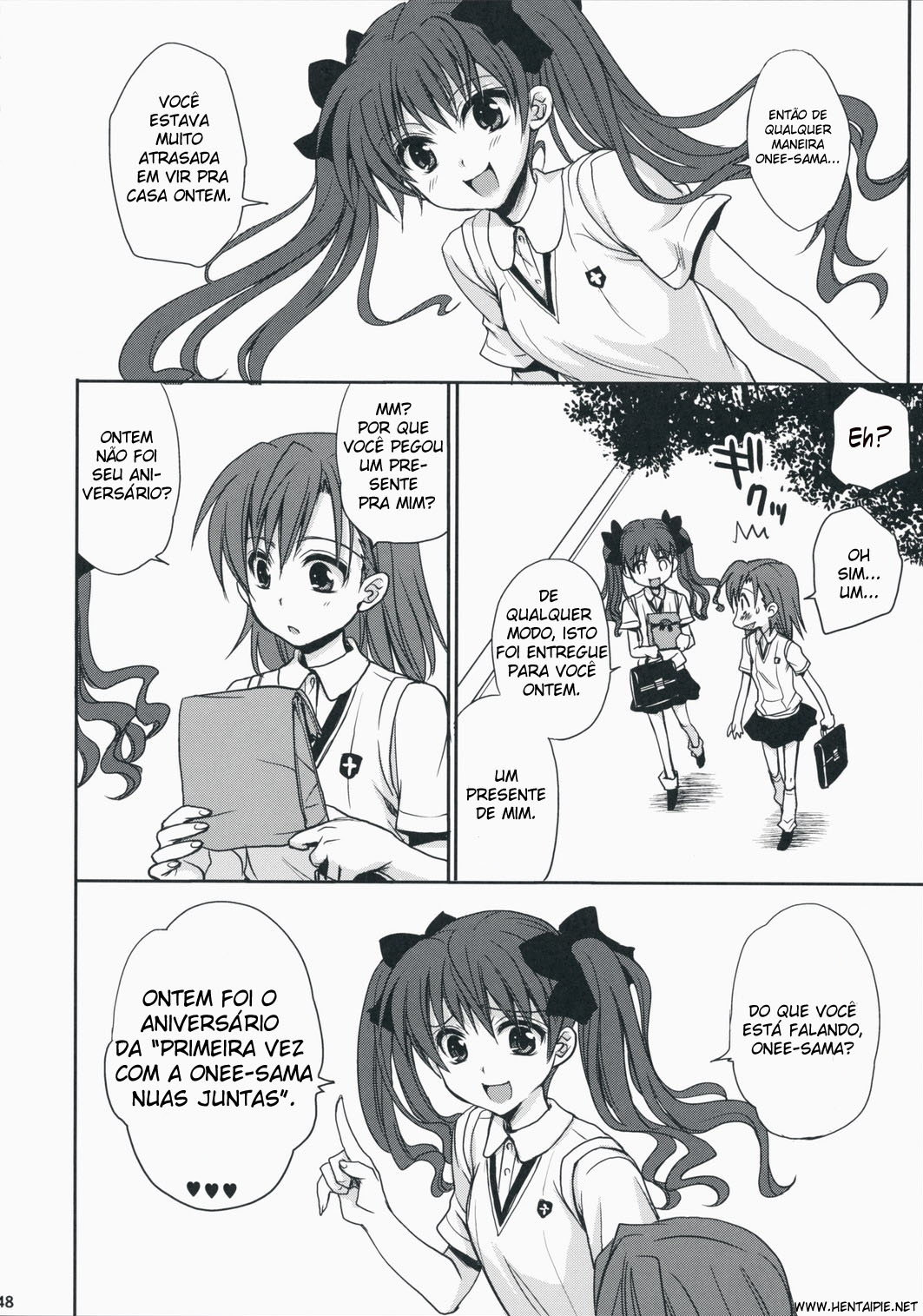 (C75) [Takumi na Muchi] Choudenji Hou no Aishi Kata (Toaru Kagaku no Railgun) [Portuguese] [Hentai Pie] page 46 full