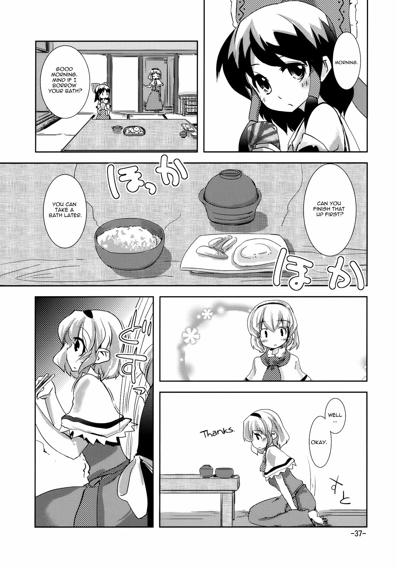 (Reitaisai 7) [Sanzoku no Uta (Takara Akihito)] Enkai ni Ikou | Let's go to the party (Touhou Project) [English] [U MAD] page 37 full