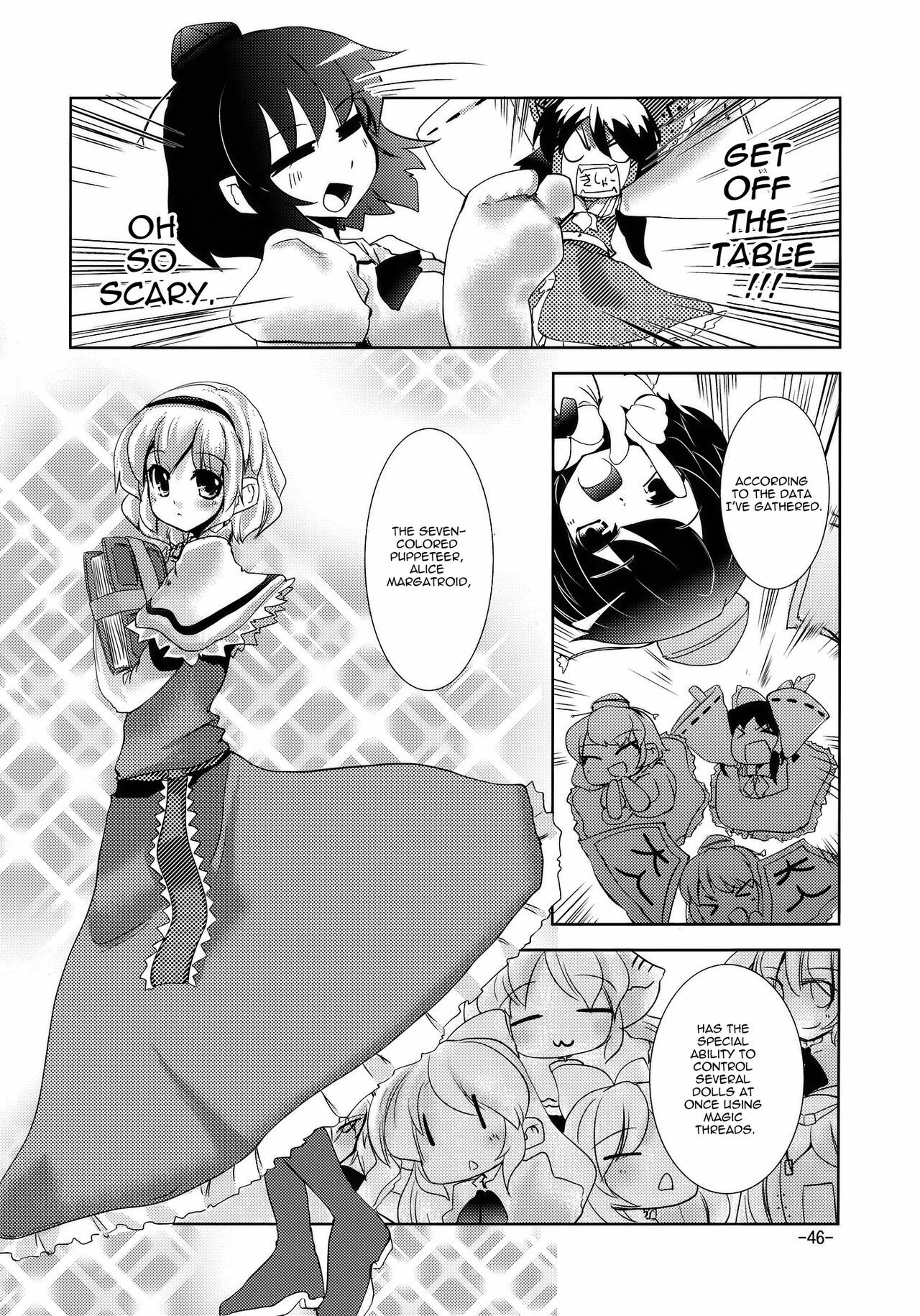 (Reitaisai 7) [Sanzoku no Uta (Takara Akihito)] Enkai ni Ikou | Let's go to the party (Touhou Project) [English] [U MAD] page 46 full